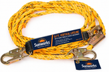 Sunworks 01320 50 ft Vertical Lifeline Assembly (VLA) with Adjustable Rope Access and Shock Absorber