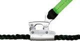 50FT Braided Vertical Lifeline Assembly - High-Strength Safety Rope Kit with Mobile Rope Grab & Integrated Shock Absorber