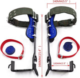 Upgraded Tree/Pole Climber Climbing Spike Kit, Safety Adjustable Belt Lanyard Rope Rescue Belt With 2 Sturdy Gears,Life Adventure,Picking Fruit,Hunting