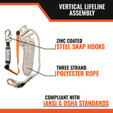 25 ft Vertical Rope Lifeline Kit