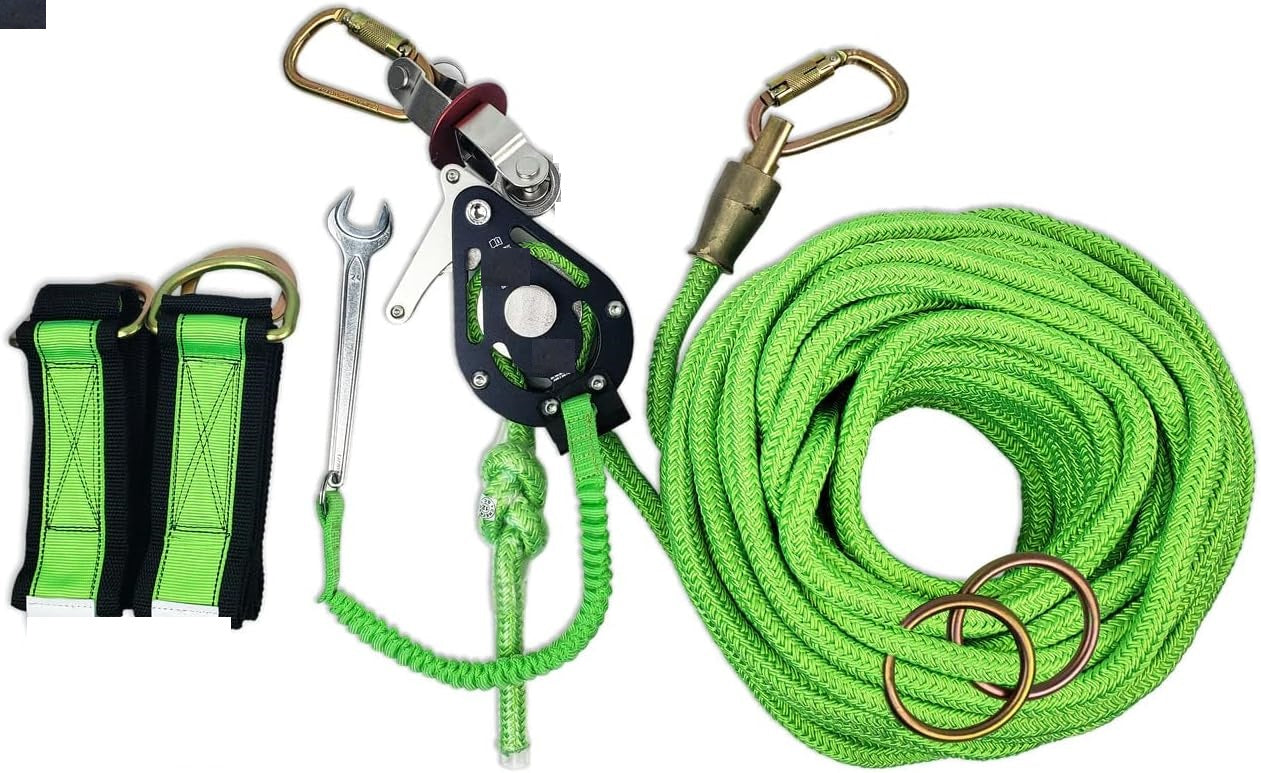 100 ft. Temporary Horizontal Lifeline System (4-Worker Capacity)