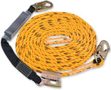 50FT Vertical Lifeline Assembly - 0.55" Heavy-Duty Braided Polyester Safety Rope Kit with Anti-Panic Rope Grab & Integrated Shock Absorber